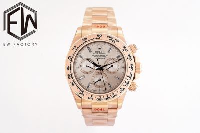 EW Factory ROLEX Daytona 40*12.4MM Cerachrom 904L Steel Rose Gold Watch